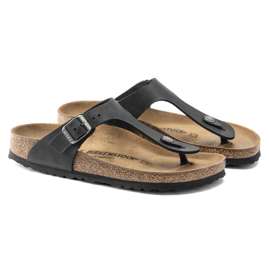 Gizeh Natural Leather Oiled - Black