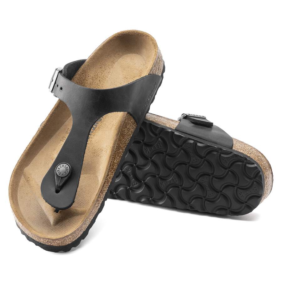 Gizeh Natural Leather Oiled - Black