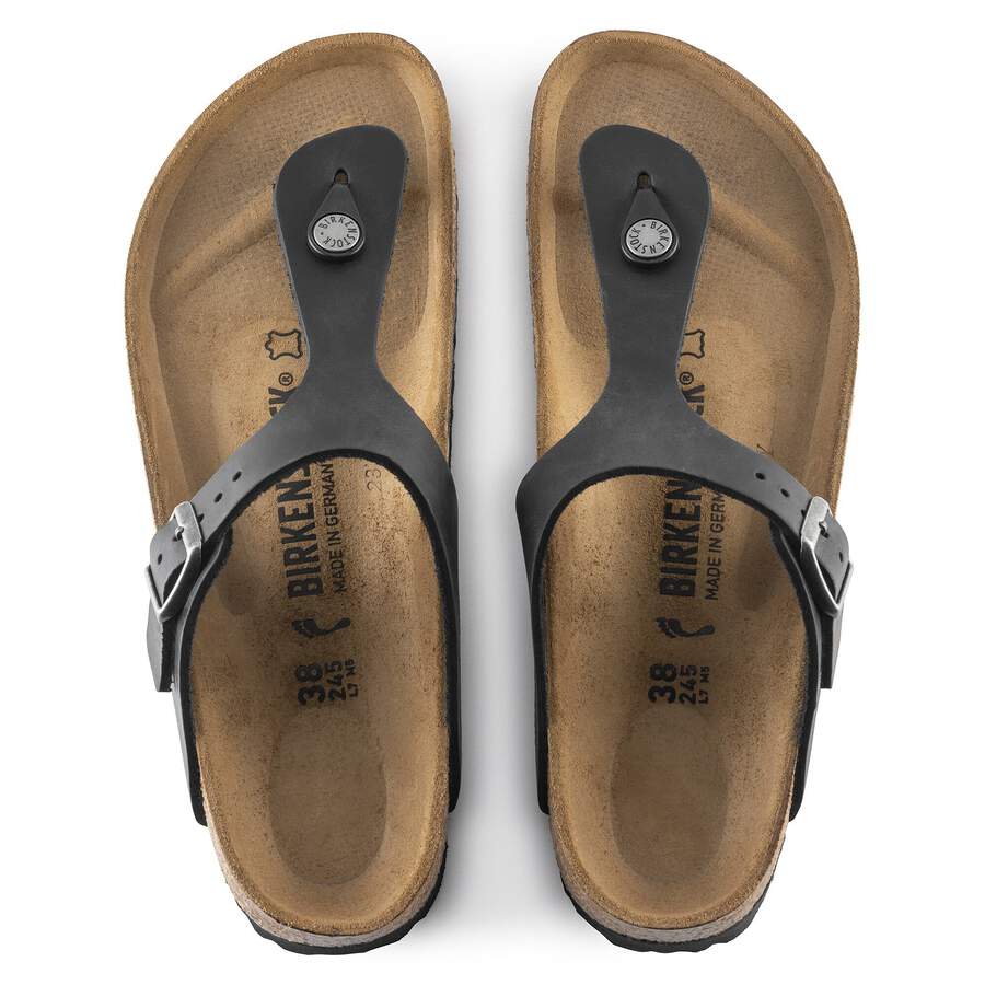 Gizeh Natural Leather Oiled - Black