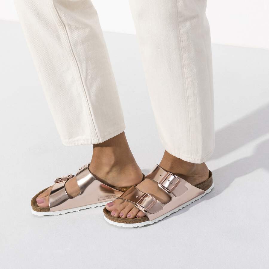 Arizona Soft Footbed Natural Leather - Metallic Copper