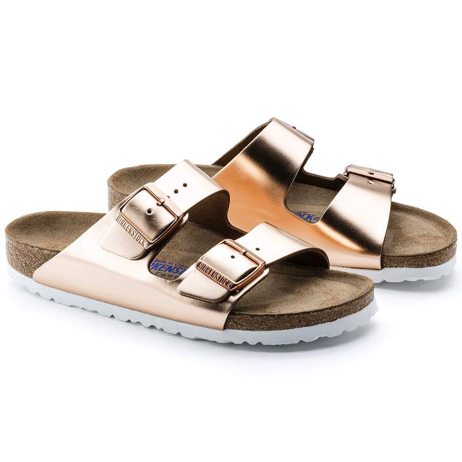 Arizona Soft Footbed Natural Leather - Metallic Copper